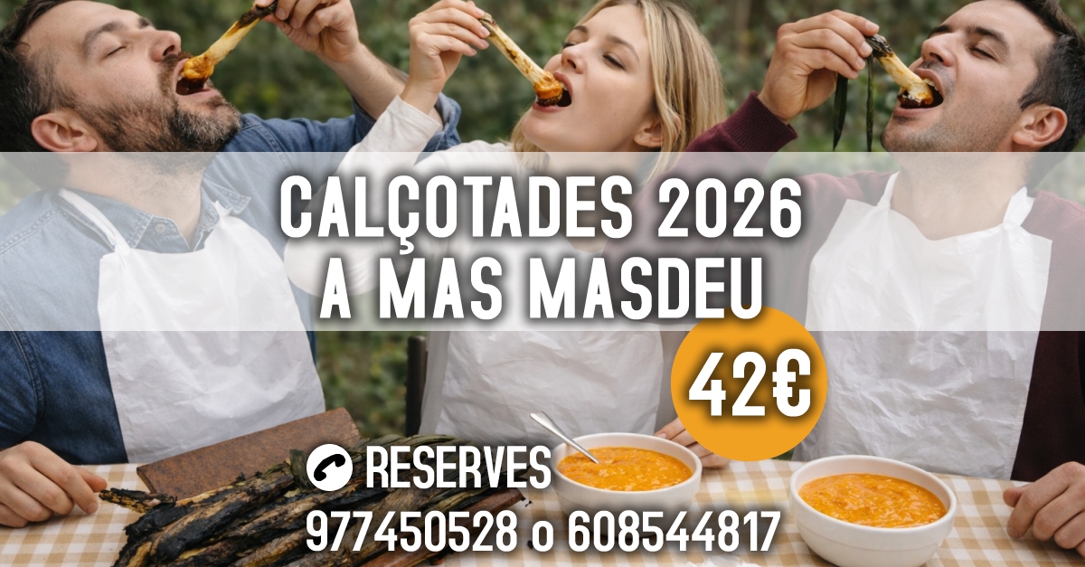 calçotades a Mas Masdeu 2026